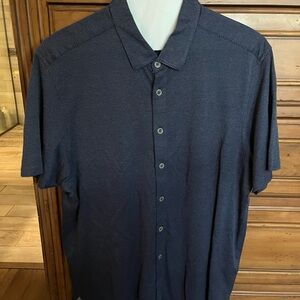 Ted Baker Dark Blue Casual Button Down Shirt